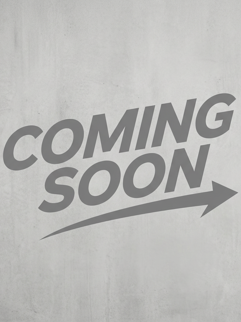 COMING SOON text in rusted stencil font on a cracked concrete wall.